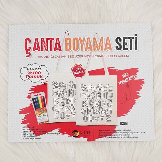 ÇANTA BOYAMA SETİ 38 X 33 CM.