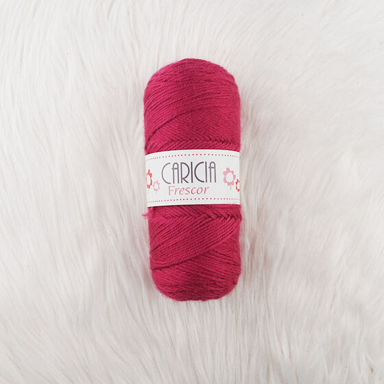 CARICIA FRESCOR KOYU FUŞYA AKRİLİK ÖRGÜ İPİ 180 GR