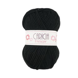 Noname - CARICIA FRESCOR SİYAH KLASİK ÖRGÜ İPİ 110 GR