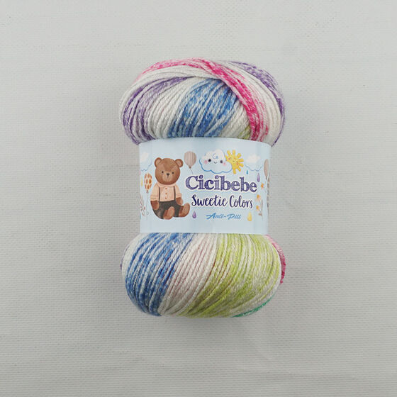 CİCİBEBE SWEETİE COLORS EL ÖRGÜ İPİ 100 GR. 265 MT.