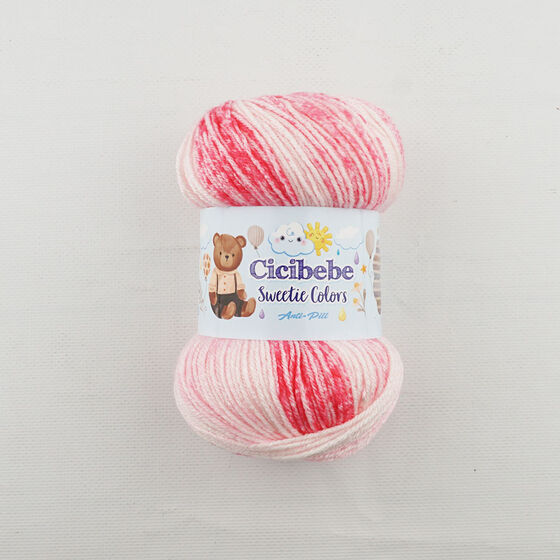 CİCİBEBE SWEETİE COLORS EL ÖRGÜ İPİ 100 GR. 265 MT.