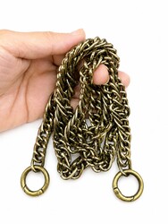 ÇİFT ÖRGÜ HALKALI ÇANTA ZİNCİRİ - Thumbnail