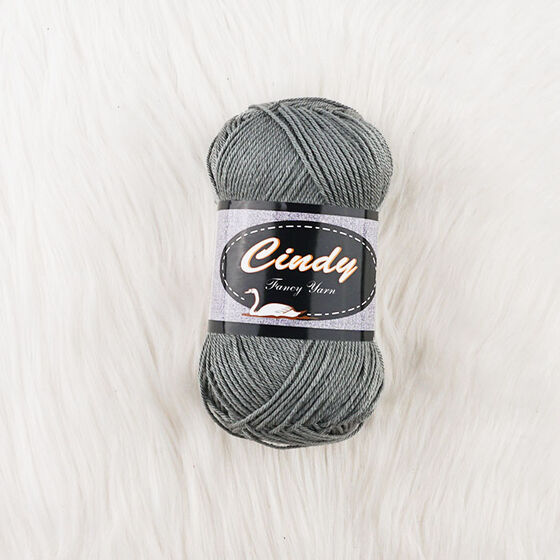 CİNDY FUNCY YARN ÖRGÜ İPİ GRİ 100 GR