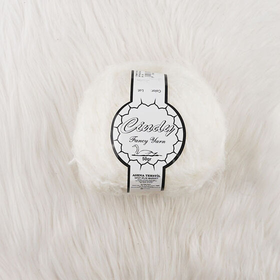 CİNDY TİFTİK ÖRGÜ İPİ KIRIK BEYAZ 50 GR