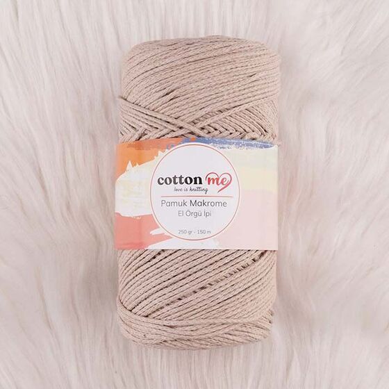 COTTON ME COTTON MACROME HAND KNITTING YARN 250 GR 150 M.