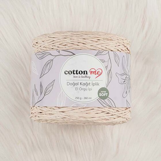 COTTON ME DOĞAL KAĞIT İPLİK 250 G.260 MT.