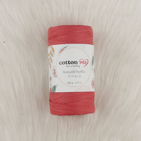 COTTON ME NATUREL RAFFİA KAĞIT İPLİK EL ÖRGÜ İPİ 100 GR.175 MT.