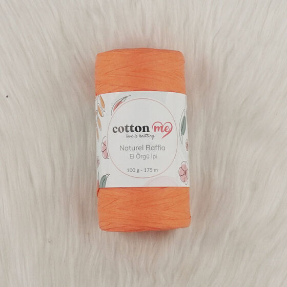 COTTON ME NATUREL RAFFİA KAĞIT İPLİK EL ÖRGÜ İPİ 100 GR.175 MT.