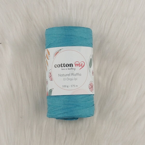 COTTON ME NATUREL RAFFİA KAĞIT İPLİK EL ÖRGÜ İPİ 100 GR.175 MT.