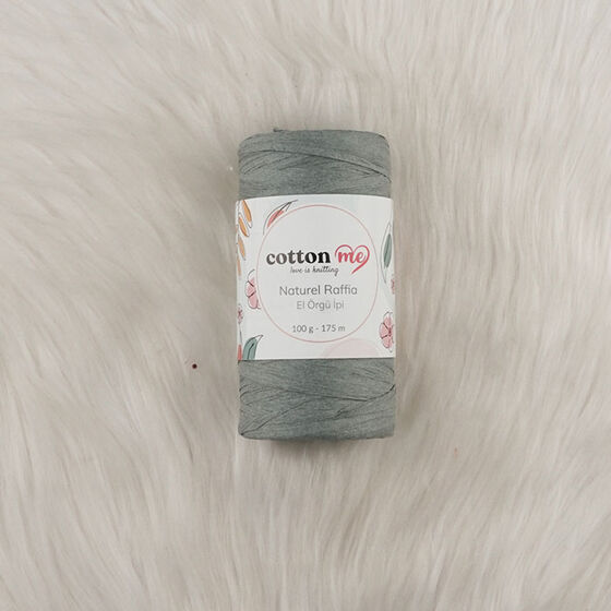 COTTON ME NATUREL RAFFİA KAĞIT İPLİK EL ÖRGÜ İPİ 100 GR.175 MT.