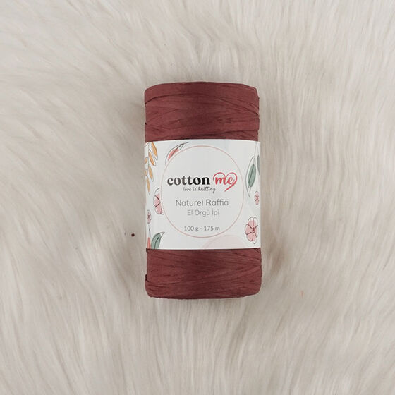 COTTON ME NATUREL RAFFİA KAĞIT İPLİK EL ÖRGÜ İPİ 100 GR.175 MT.