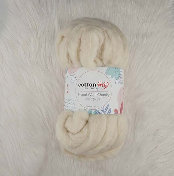 COTTON ME NEPAL WOOL CHUNKY EL ÖRGÜ İPİ 500 GR.19 MT.