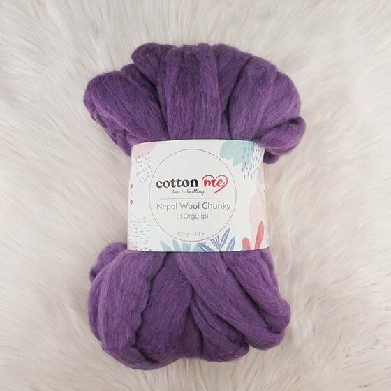 COTTON ME NEPAL WOOL CHUNKY EL ÖRGÜ İPİ 500 GR.19 MT.