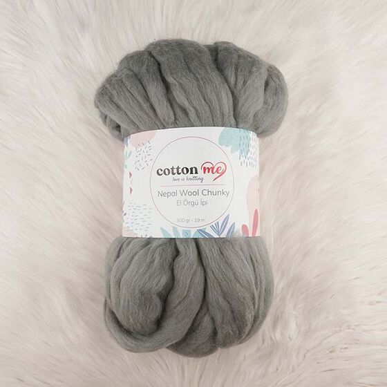 COTTON ME NEPAL WOOL CHUNKY EL ÖRGÜ İPİ 500 GR.19 MT.