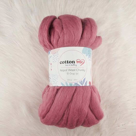 COTTON ME NEPAL WOOL CHUNKY EL ÖRGÜ İPİ 500 GR.19 MT.
