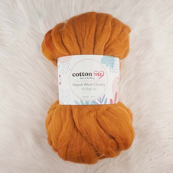 COTTON ME NEPAL WOOL CHUNKY EL ÖRGÜ İPİ 500 GR.19 MT.