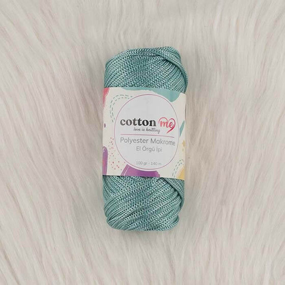 COTTON ME POLYESTER MACROME HAND KNITTING YARN 100 GR 140 M.