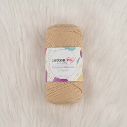 COTTON ME POLYESTER MACROME HAND KNITTING YARN 100 GR 140 M. - Thumbnail