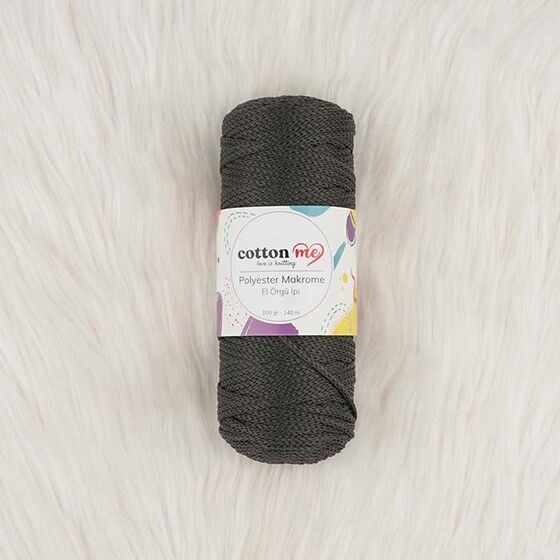 COTTON ME POLYESTER MACROME HAND KNITTING YARN 100 GR 140 M.