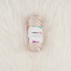 COTTON ME POLYESTER MACROME HAND KNITTING YARN 100 GR 140 M. - Thumbnail