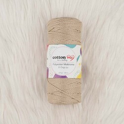 COTTON ME POLYESTER MACROME HAND KNITTING YARN 100 GR 140 M. - Thumbnail