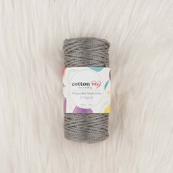 COTTON ME POLYESTER MACROME HAND KNITTING YARN 100 GR 140 M.