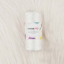 COTTON ME POLYESTER MACROME HAND KNITTING YARN 100 GR 140 M. - Thumbnail