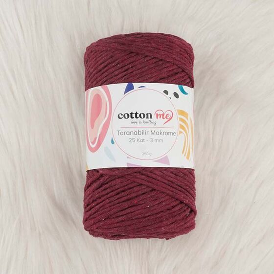 COTTON ME SCROLLABLE MACROME THREAD 25 LAYERS 3 MM.250 GR.
