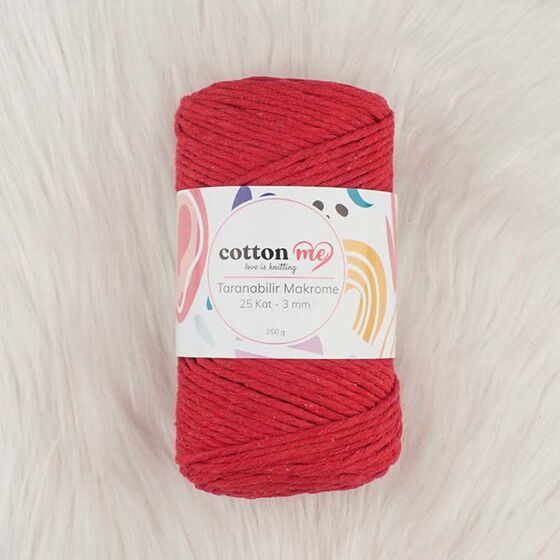 COTTON ME SCROLLABLE MACROME THREAD 25 LAYERS 3 MM.250 GR.