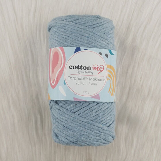 COTTON ME SCROLLABLE MACROME THREAD 25 LAYERS 3 MM.250 GR.