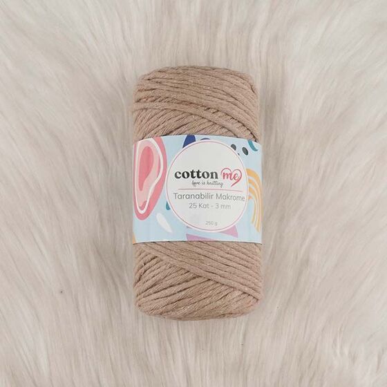 COTTON ME SCROLLABLE MACROME THREAD 25 LAYERS 3 MM.250 GR.