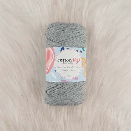 COTTON ME SCROLLABLE MACROME THREAD 25 LAYERS 3 MM.250 GR.