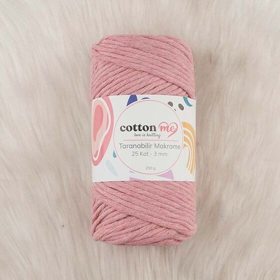 COTTON ME SCROLLABLE MACROME THREAD 25 LAYERS 3 MM.250 GR.