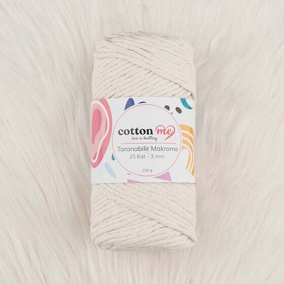 COTTON ME SCROLLABLE MACROME THREAD 45 LAYERS 5 MM.250 GR.