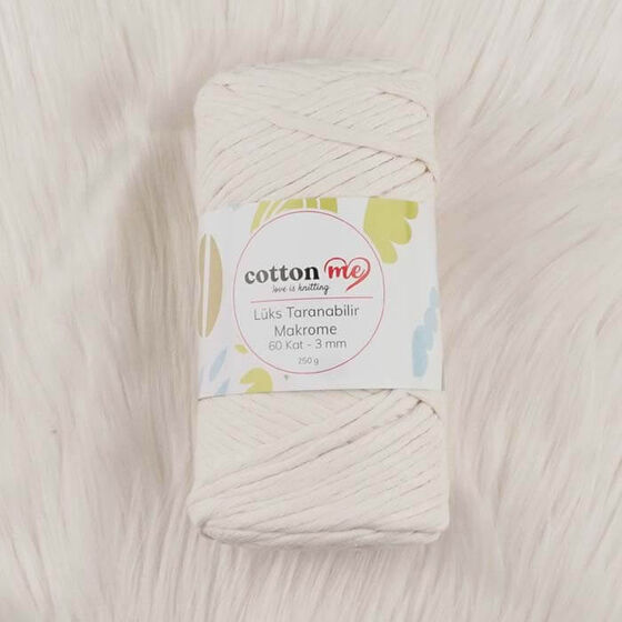 COTTON ME SCROLLABLE MACROME THREAD LUXURIOUS 60 LAYER 3 MM.250 GR.