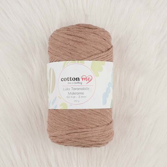 COTTON ME SCROLLABLE MACROME THREAD LUXURIOUS 60 LAYER 3 MM.250 GR.