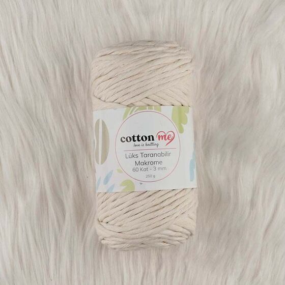 COTTON ME SCROLLABLE MACROME THREAD LUXURIOUS 60 LAYER 3 MM.250 GR.