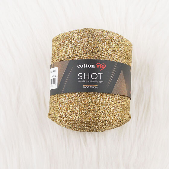 COTTON ME SHOT METALİK ÖRGÜ İPİ 100 GR. 150 MT.