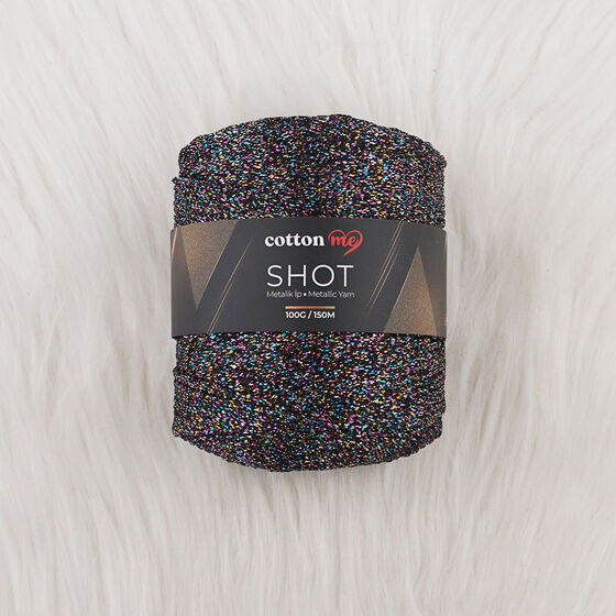 COTTON ME SHOT METALİK ÖRGÜ İPİ 100 GR. 150 MT.