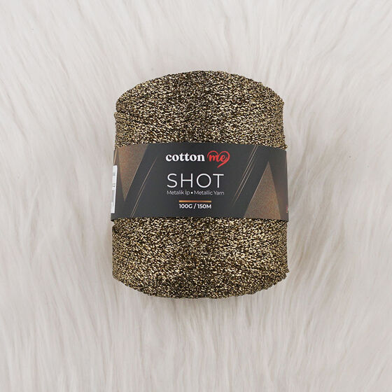 COTTON ME SHOT METALİK ÖRGÜ İPİ 100 GR. 150 MT.