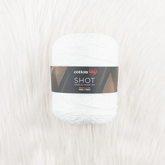 COTTON ME SHOT METALİK ÖRGÜ İPİ 100 GR. 150 MT.