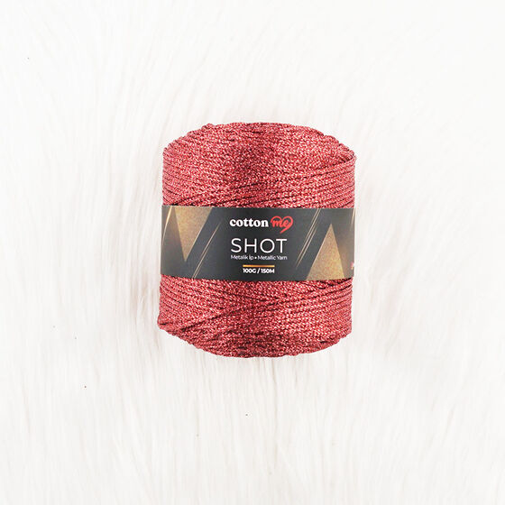 COTTON ME SHOT METALİK ÖRGÜ İPİ 100 GR. 150 MT.