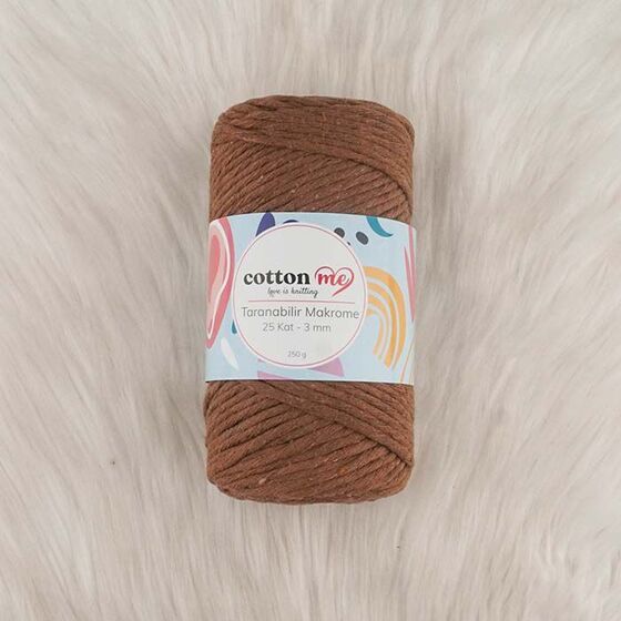 COTTON ME TARANABİLİR MAKROME İPİ 25 KAT 3 MM.250 GR.