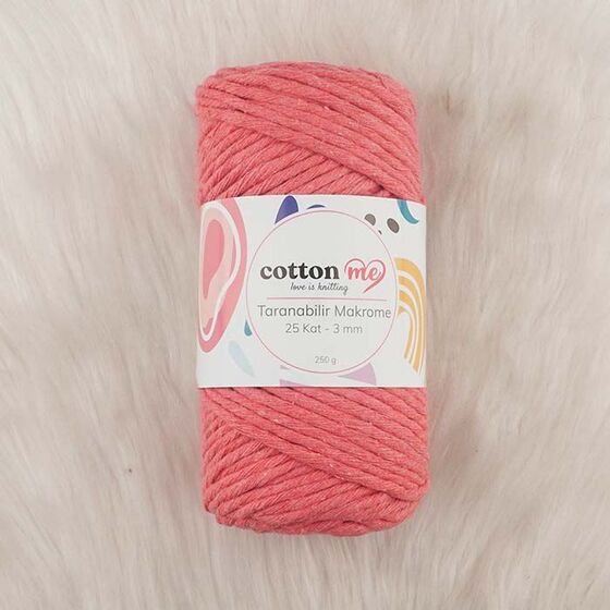 COTTON ME TARANABİLİR MAKROME İPİ 25 KAT 3 MM.250 GR.