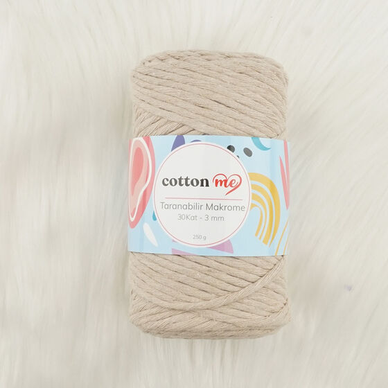 COTTON ME TARANABİLİR MAKROME İPİ 30 KAT 3 MM.250 GR.