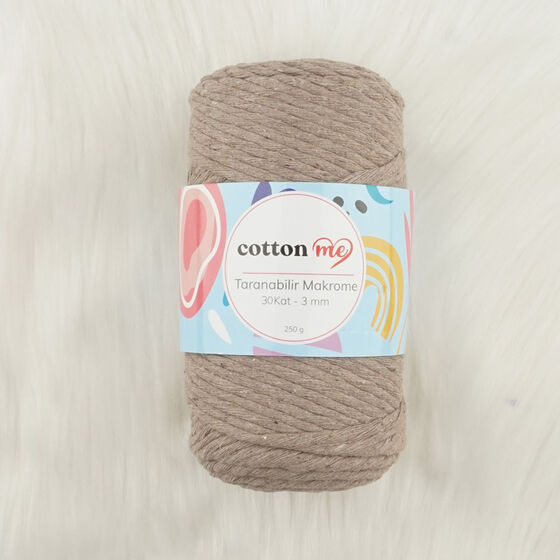 COTTON ME TARANABİLİR MAKROME İPİ 30 KAT 3 MM.250 GR.