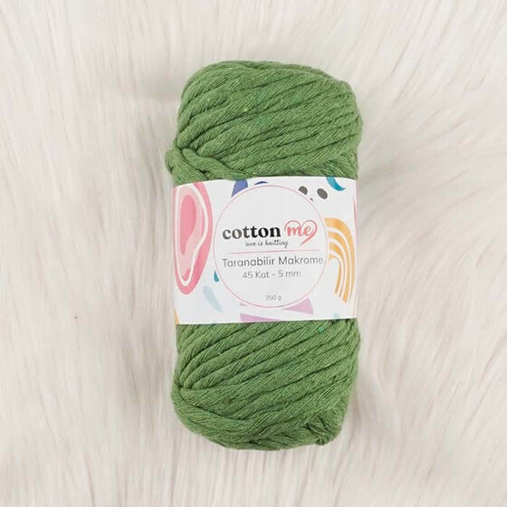 COTTON ME TARANABİLİR MAKROME İPİ 45 KAT 5 MM.250 GR.