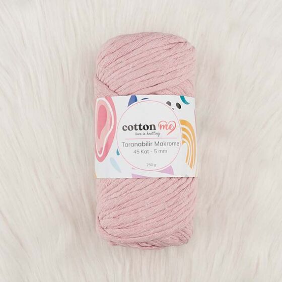 COTTON ME TARANABİLİR MAKROME İPİ 45 KAT 5 MM.250 GR.