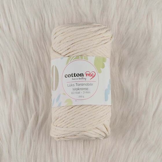 COTTON ME TARANABİLİR MAKROME İPİ LÜKS 60 KAT 3 MM.250 GR.