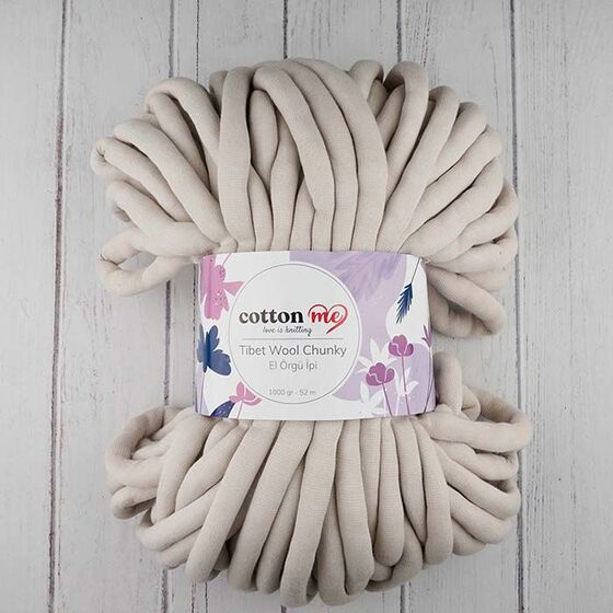 COTTON ME TİBET WOOL CHUNKY EL ÖRGÜ İPİ 1000 GR.52 MT.